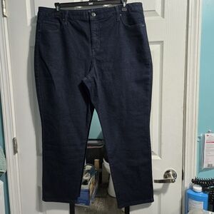 NWT Terra & Sky Petite High Rise Straight Leg Jeans